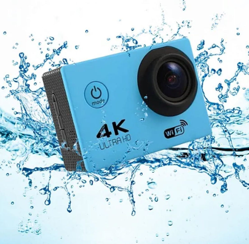 Esportiva Câmera De Ação 4K Ultra HD Com Wifi A Prova D’Água!