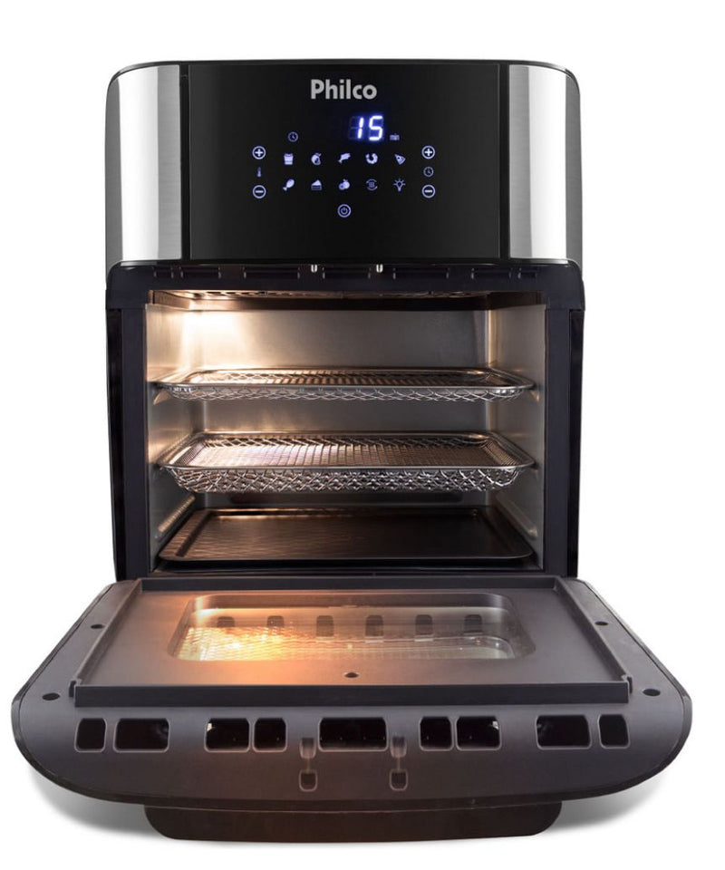 Fritadeira Air Fryer Oven Philco Pfr2200 4 Em 1 12l 1800w Cor Preta 220V!